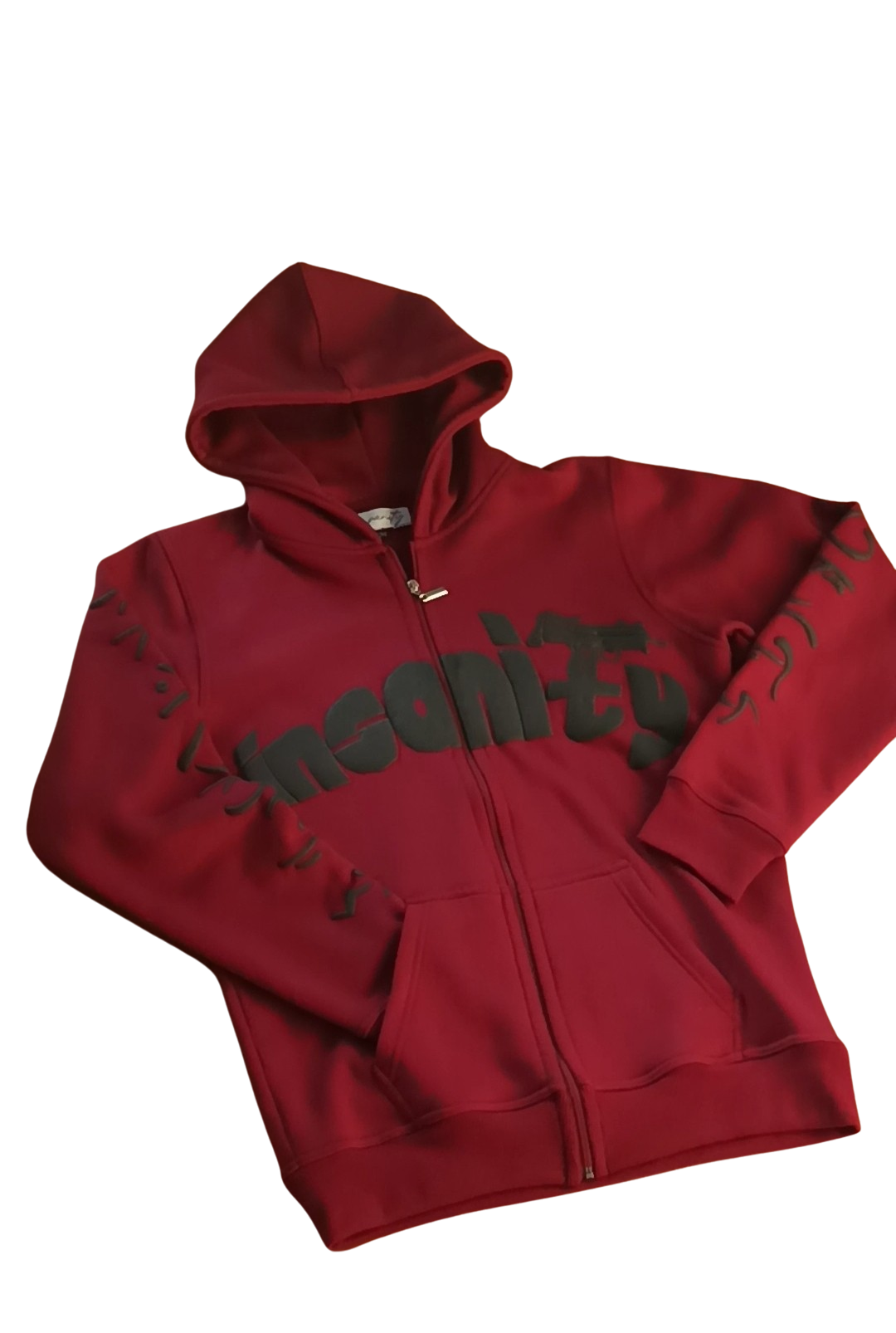 Insanity Zip Up Puff Printed Hoodie (Multiple Color Ways)